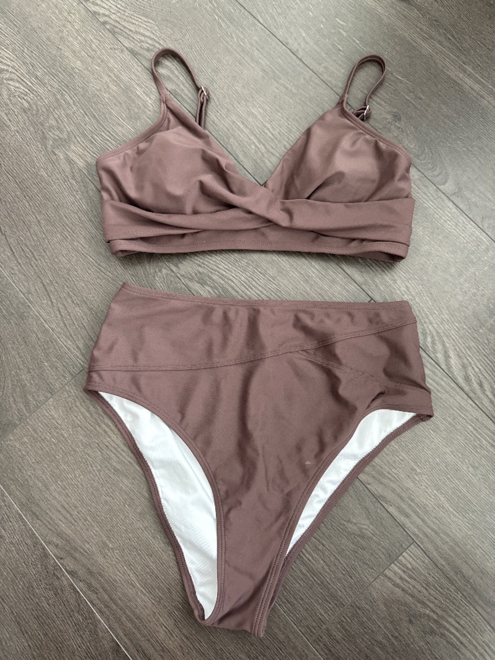 New without tags Cupshe brownish purple bikini set